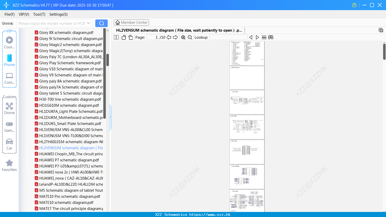 Huawei HL2VENSUM Schematic Diagram（File Size, Wait Patiently To Open）